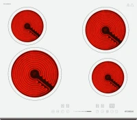 Варочная поверхность Hyundai HHE 6452 WG белый