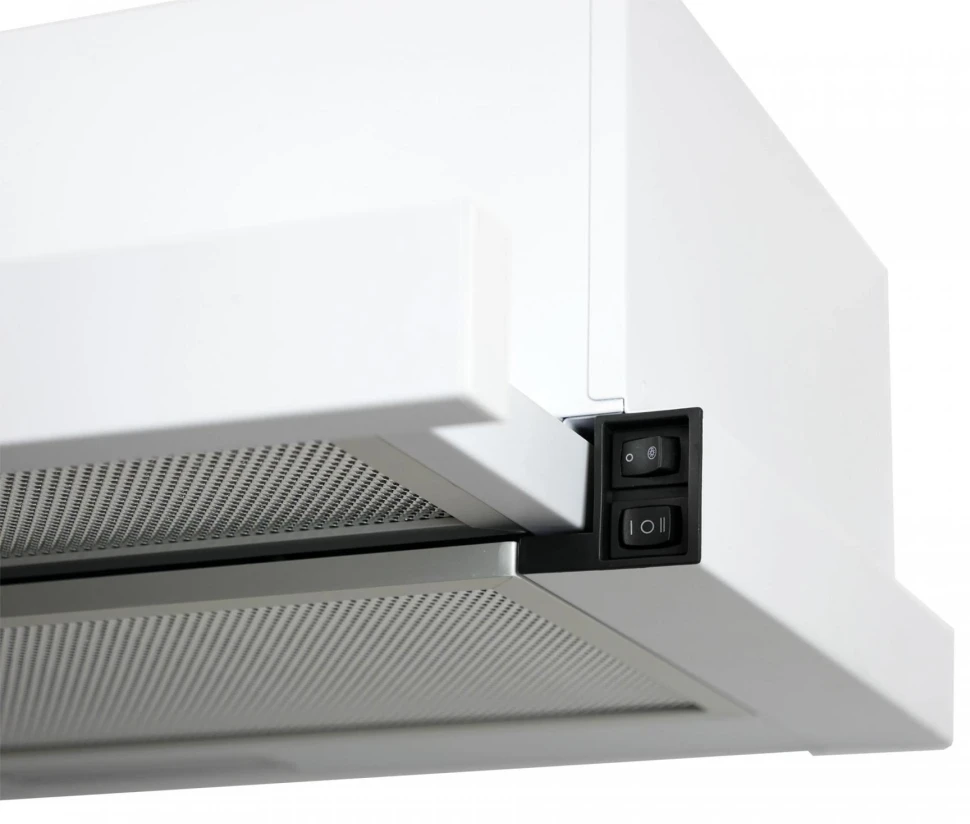 Вытяжка встраиваемая Lex HIDE 500 белый управление: кнопочное (1 мотор)  