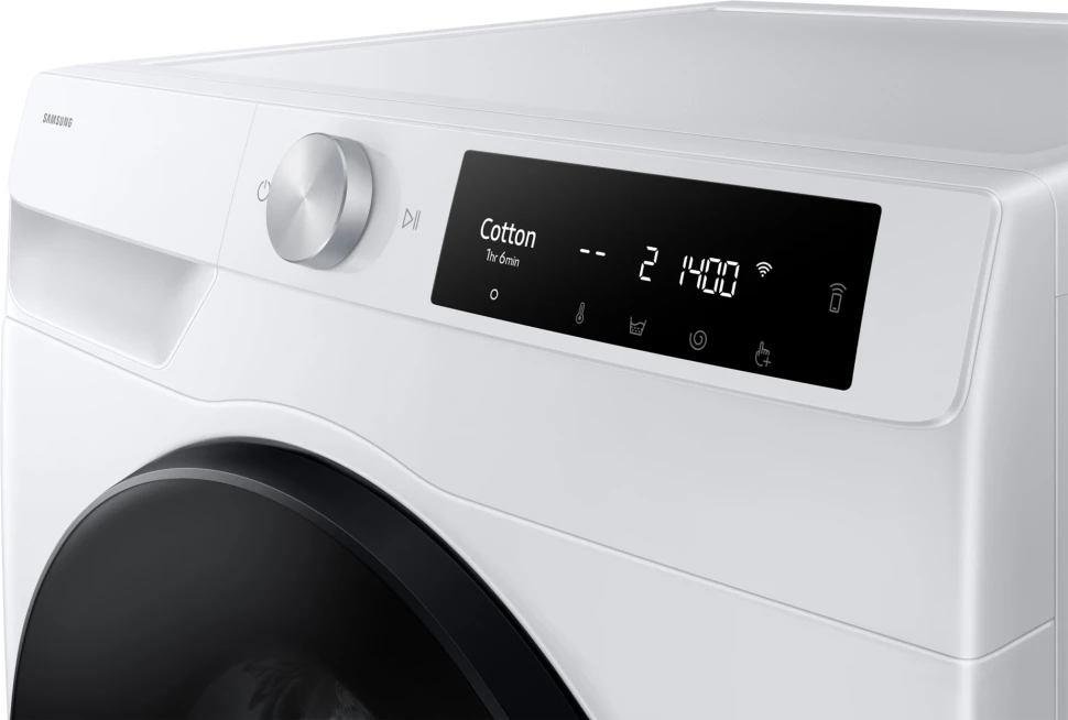 Стиральная машина Samsung WD11DG6B85BELP класс: A загр.фронтальная макс.:11кг (с сушкой) белый инвертор  