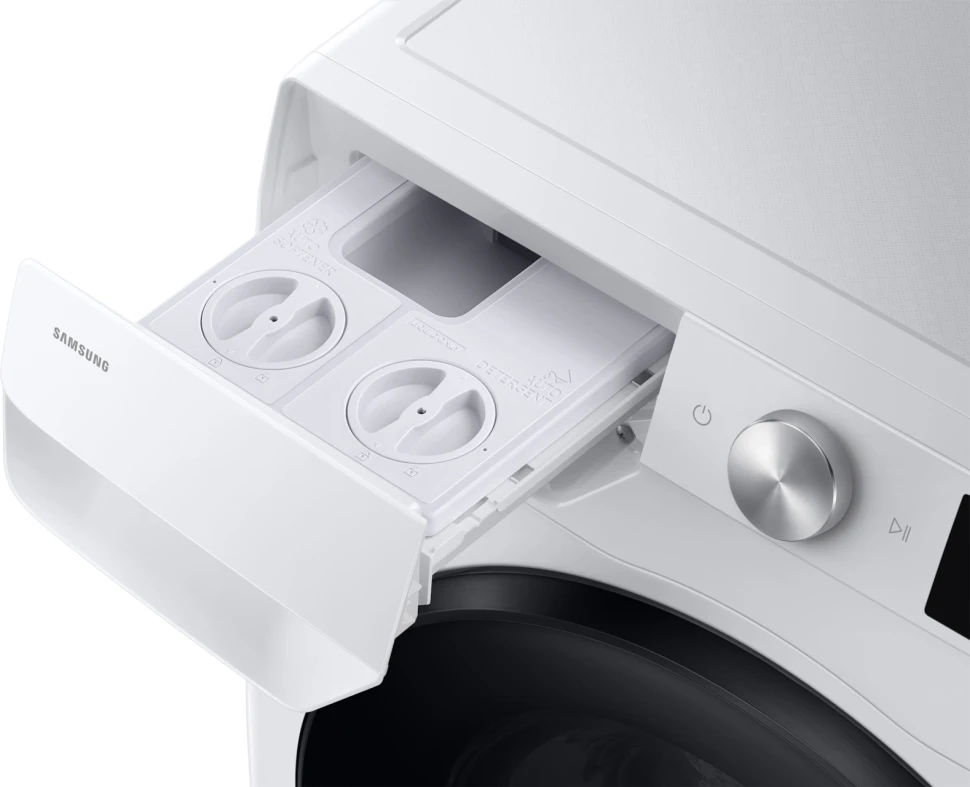 Стиральная машина Samsung WD11DG6B85BELP класс: A загр.фронтальная макс.:11кг (с сушкой) белый инвертор  