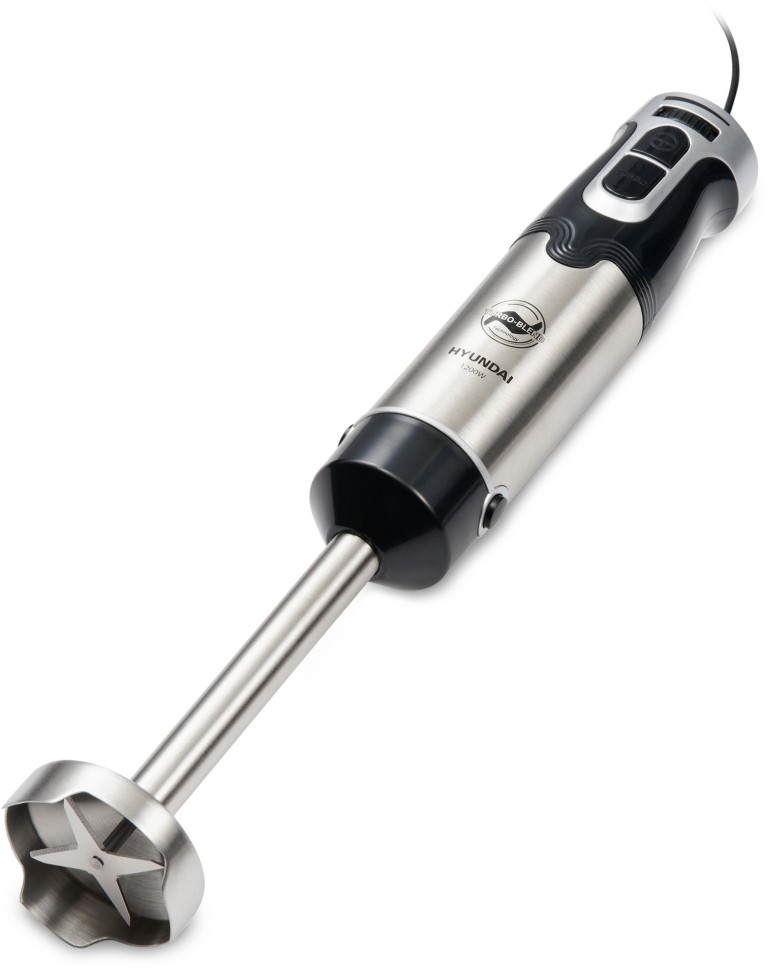 Блендер погружной Hyundai HYB-H3935 1200Вт черный/серебристый  