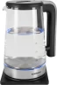 Чайник электрический Starwind SKG4043 2.2л. 1800Вт черный/серебристый корпус: стекло  