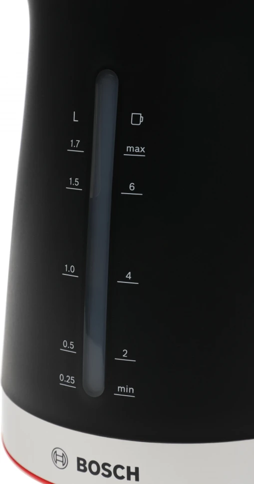 Чайник электрический Bosch TWK4M 1.7л. черный корпус: пластик (TWK4M223)  