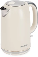 Чайник электрический Hyundai HYK-S9900 1.7л. 2200Вт молочный/серебристый корпус: металл