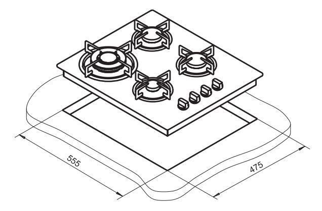 Газовая варочная поверхность Darina 1T18 BGM 341 11 At антрацит