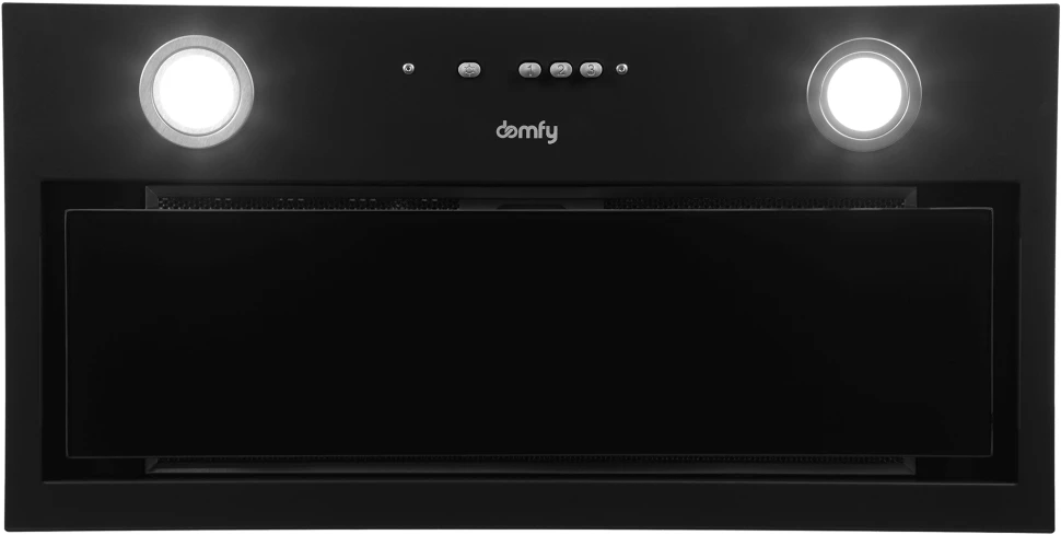 Вытяжка встраиваемая Domfy DM6036BB BG черный управление: кнопочное (1 мотор)