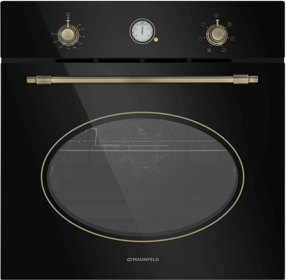 Духовой шкаф Электрический Maunfeld EOEFG.566RBG.RT черный  