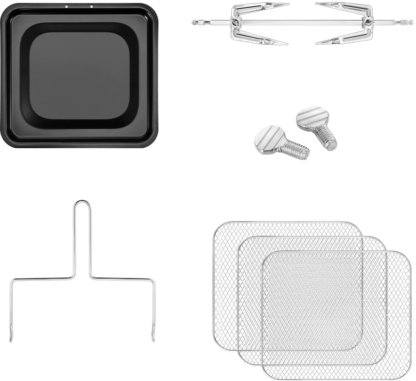 Аэрогриль Kitfort КТ-2290 12л 2000Вт белый/черный